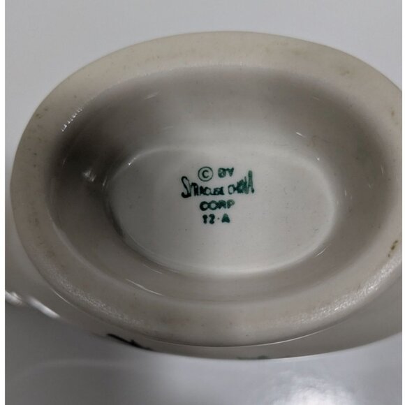 Syracuse Birds Of Paradise Gravy Boat Floral Vintage Server Restaurant Ware - Picture 16 of 16